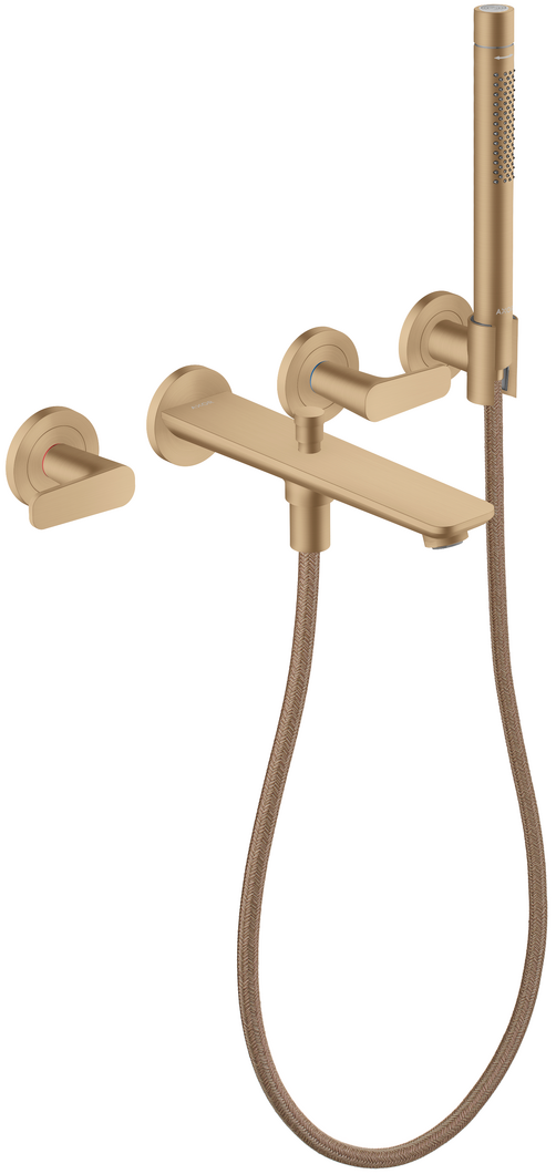 Mélangeur encastré de bain / douche 3 trous Axor Citterio C en bronze brossé