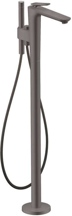 Mitigeur de bain / douche AXOR Citterio C pour montage au coupe cubique en noir chromé brossé