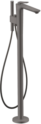 Mitigeur de bain / douche AXOR Citterio C pour montage au coupe cubique en noir chromé brossé