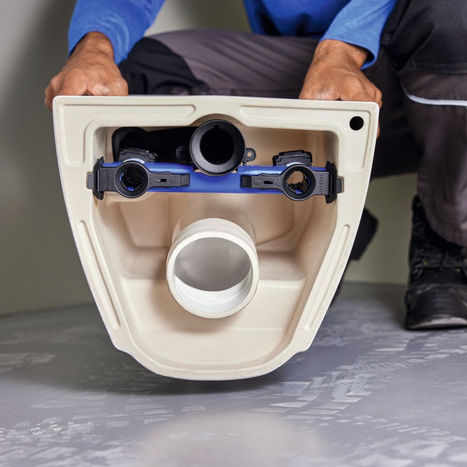Support de montage Geberit complet, pour WC suspendu Acanto TurboFlush - vue 2