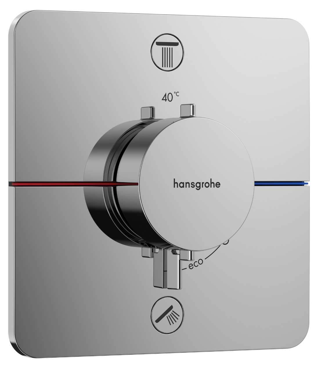 Set de finition pour mitigeur thermostatique encastré Hansgrohe ShowerSelect Comfort Q