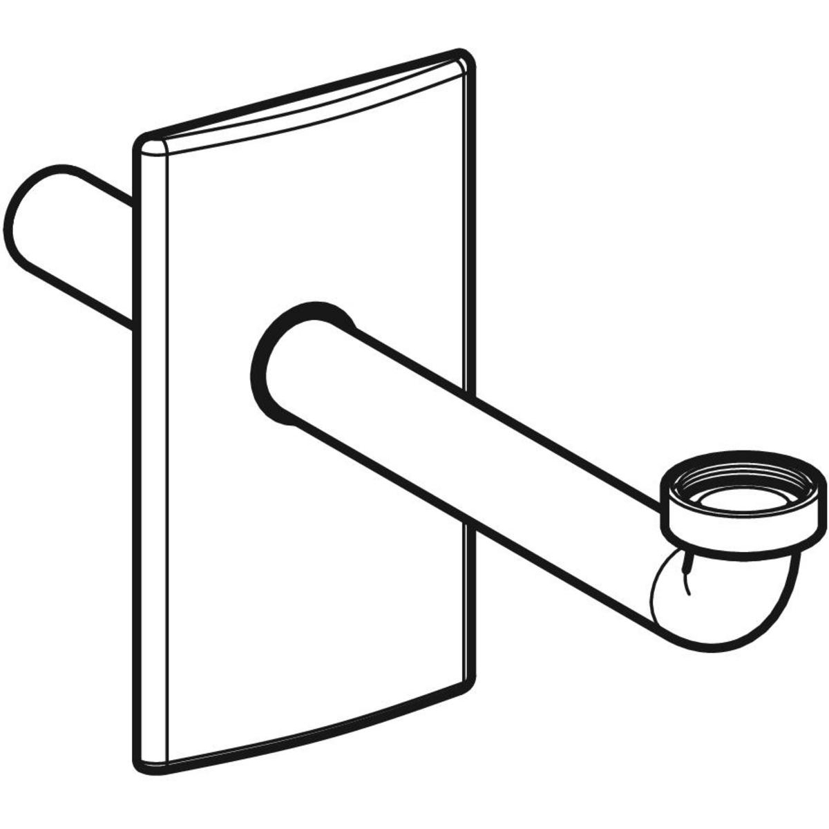 Kit de finition Geberit pour lavabo avec siphon à encastrer - vue 2