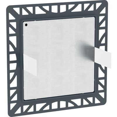 Plaque de fermeture Geberit à fleur du mur, pour robinetterie murale électronique