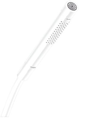 Douchette à main Axor Starck Tube 2 jets en blanc mat