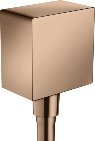 Coude de raccordement AXOR ShowerSolutions Square en or rouge poli