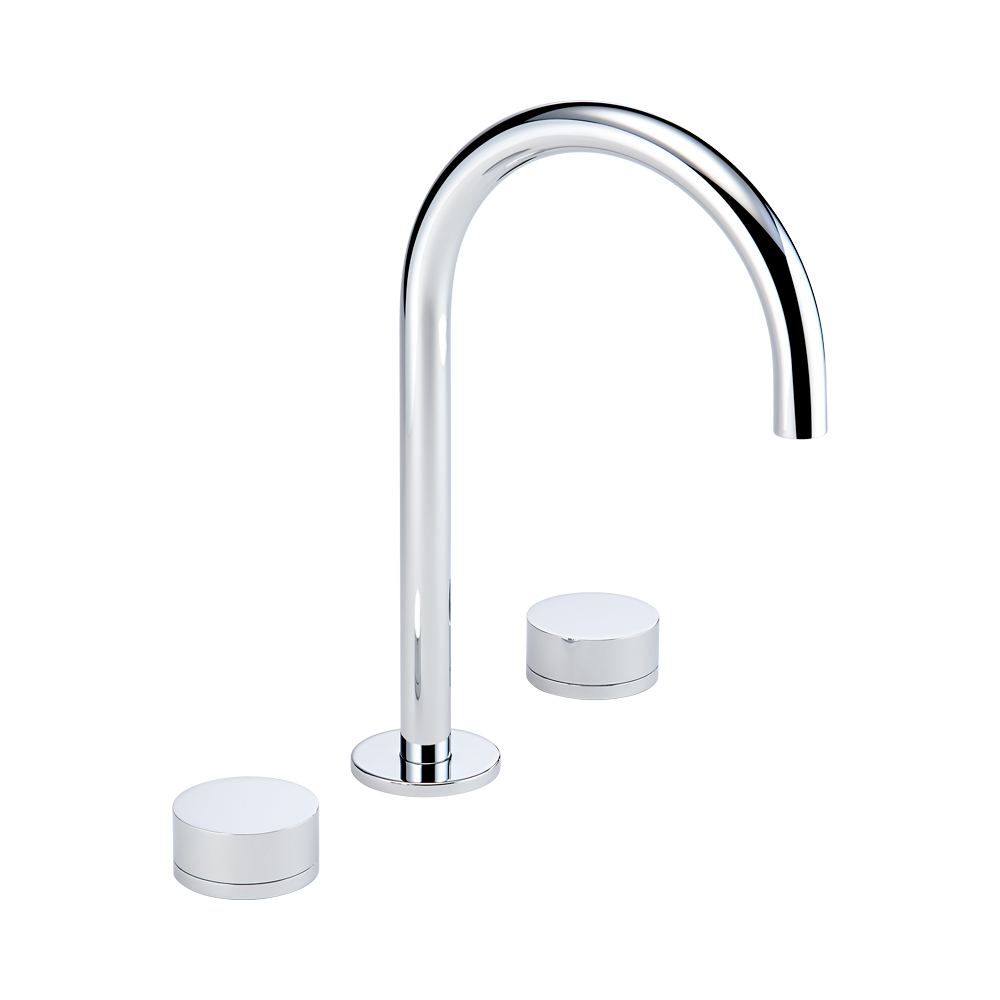 Mélangeur de lavabo 3 trous THG avec vidage - Collection &quot;Yoko&quot;