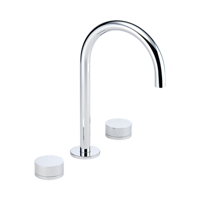 Mélangeur de lavabo 3 trous THG avec vidage - Collection &quot;Yoko&quot;