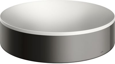 Vasque à poser AXOR Suite circulaire diamètre 40 cm, en noir chromé poli