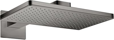Douche de tête AXOR ShowerSolutions 466 1 jet avec bras de douche  en noir chromé poli