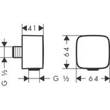 AXOR ShowerSolutions Fixfit softsquare