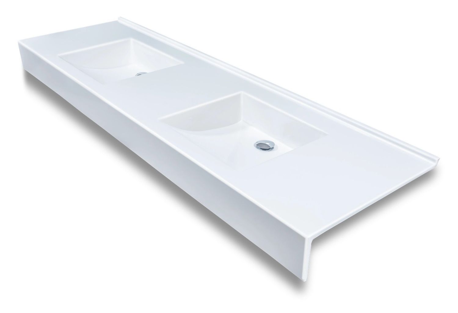 Plan-vasque double Surf 184 cm