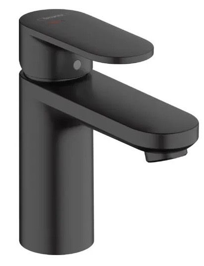 Mitigeur de lavabo Hansgrohe Vernis Blend 100 CoolStart avec tirette et vidage en noir mat