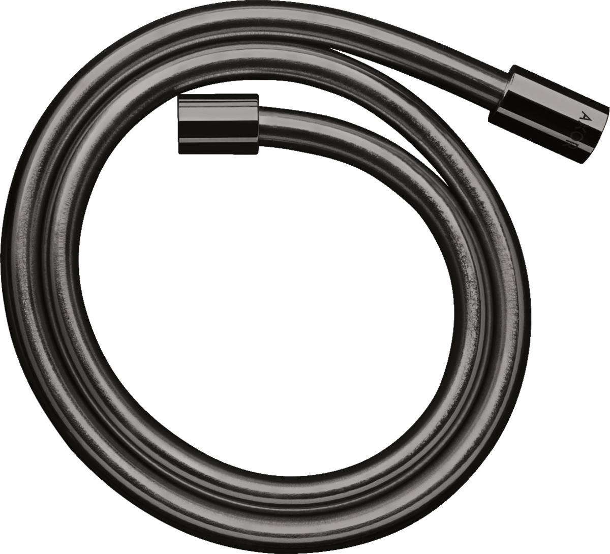 Flexible de WC Axor Starck effet métal 1,25 m en noir chromé poli