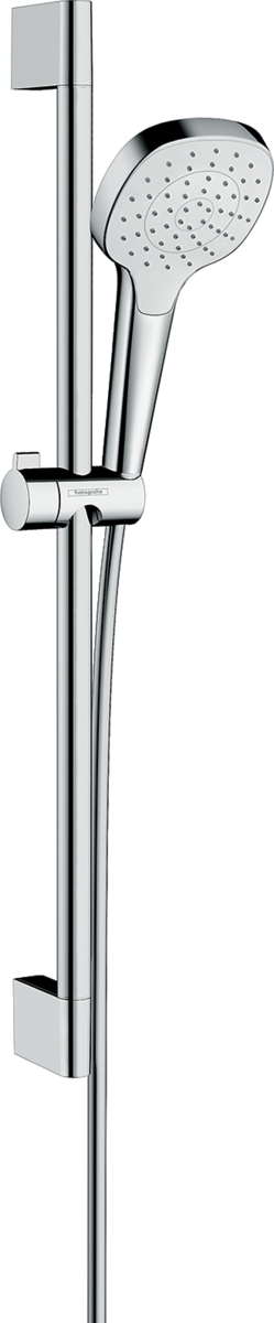 Barre de douche Hansgrohe avec douchette à main Croma Select E et flexible Comfortflex