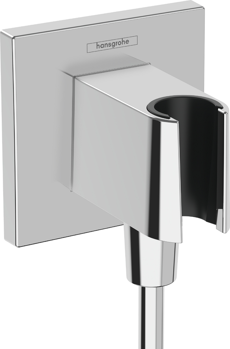 Coude de raccordement Hansgrohe Fixfit Porter Square avec support pour douchette