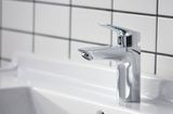 Logis Mitigeur de lavabo 100 avec tirette et vidage synthétique