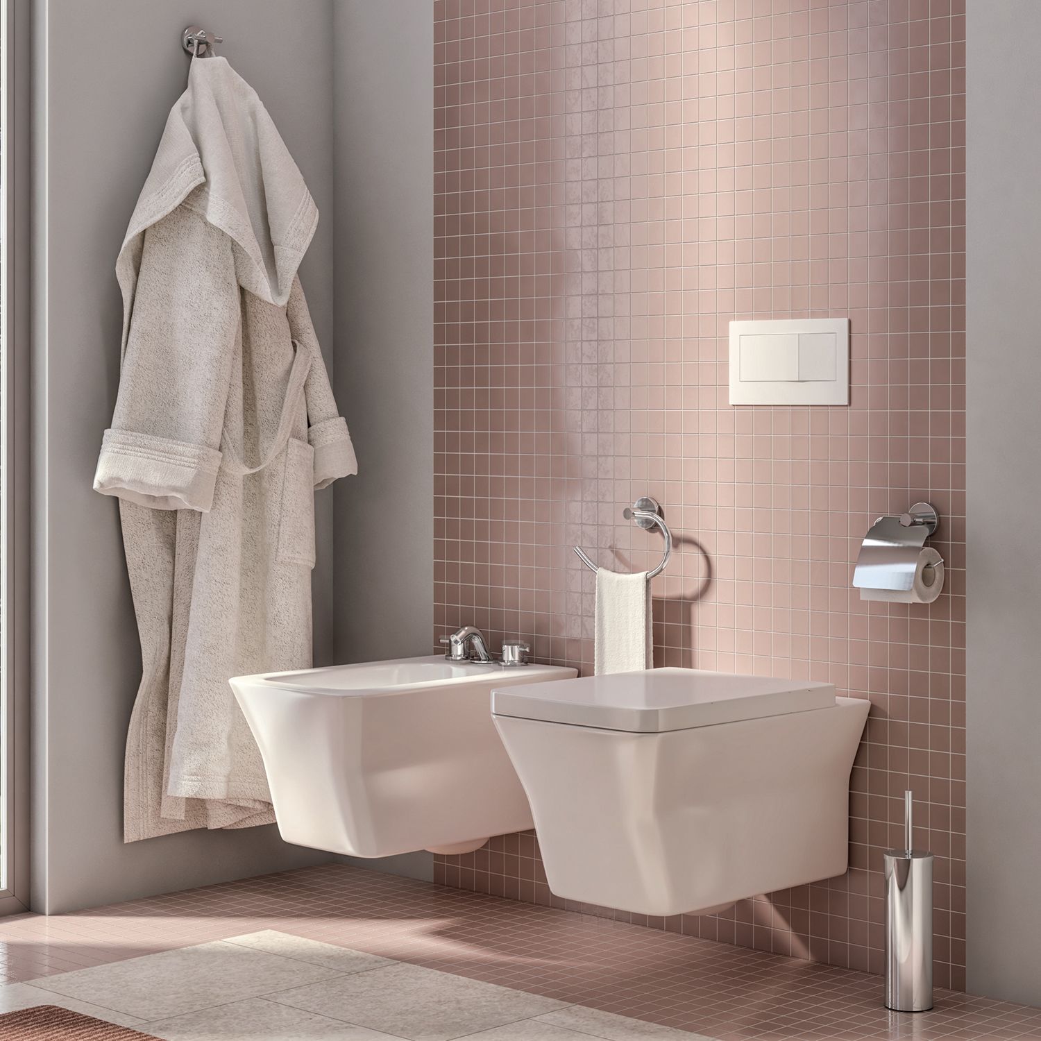 Felce Freestanding Toilet Brush Holder