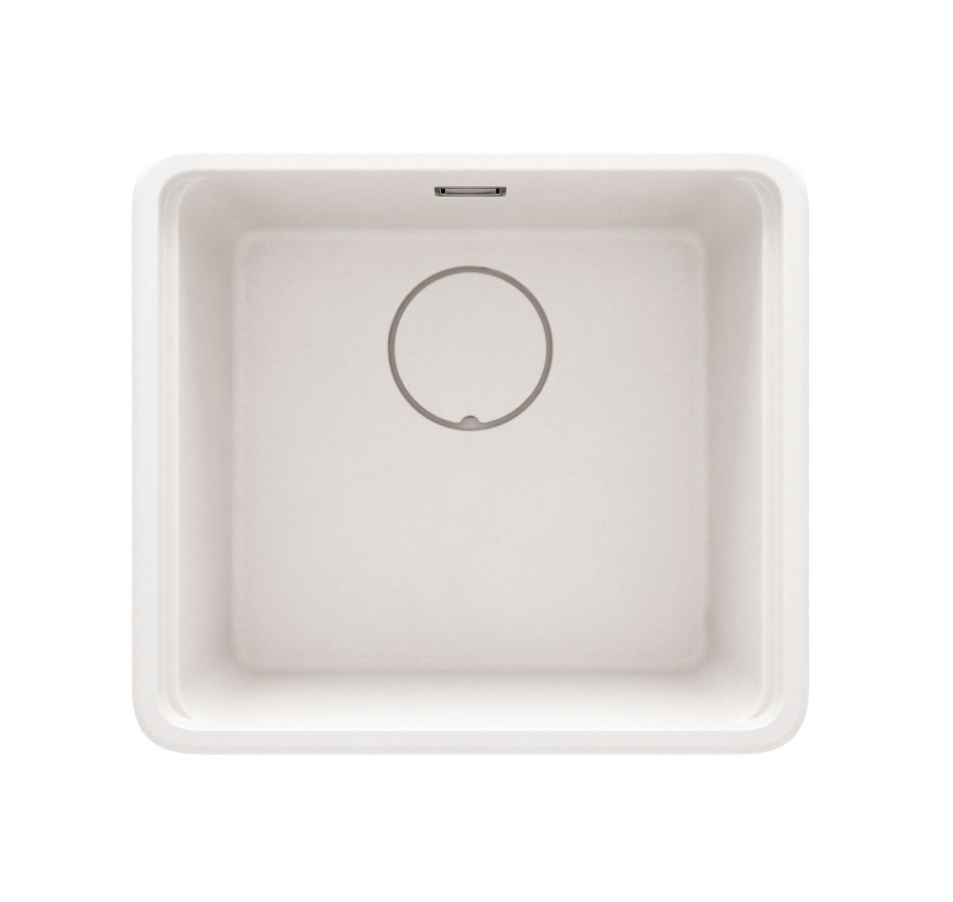 Deante Momi Single Bowl Granite Kitchen Sink 50 x 45 cm in Alabaster with Manual Drainage