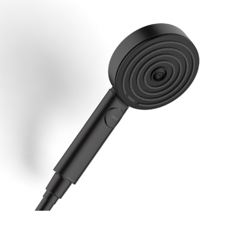 Barre de douche Hansgrohe avec douchette à main Pulsify Select S 105 3 jets et flexible Isiflex en noir mat