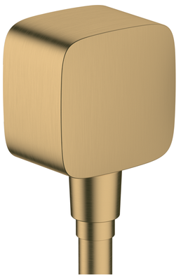 Coude de raccordement SoftCube Hansgrohe FixFit en bronze brossé