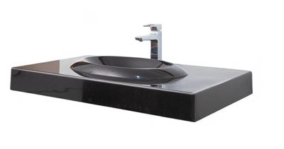 Plan AquaStone 90 cm granité noir