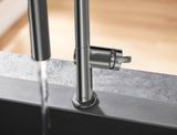 Mitigeur de cuisine Hansgrohe Talis M54 210 avec douchette extractible 2 jets, sBox en noir chromé brossé
