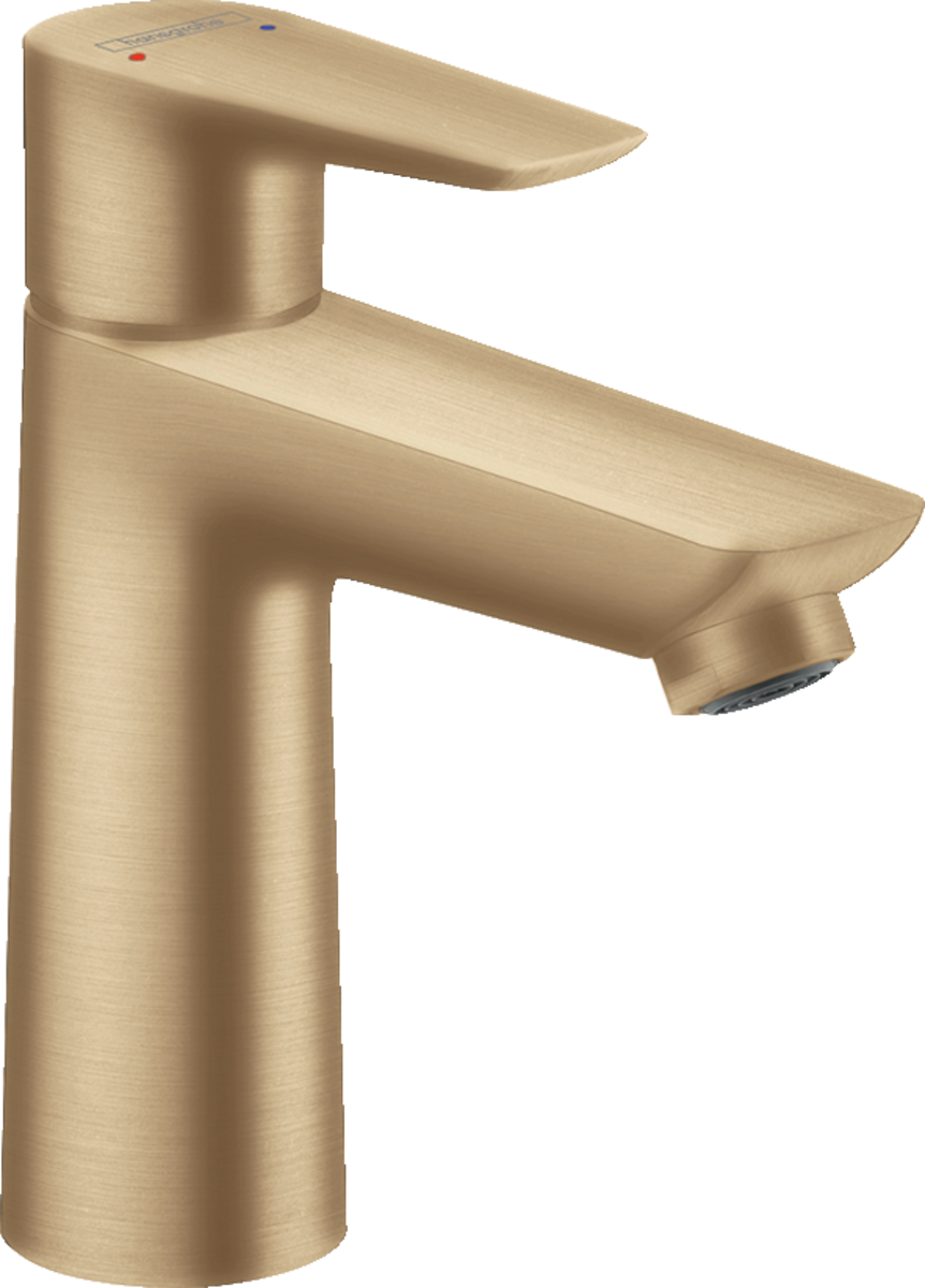 Mitigeur de lavabo Hansgrohe Talis E 110 sans tirette ni vidage en bronze brossé