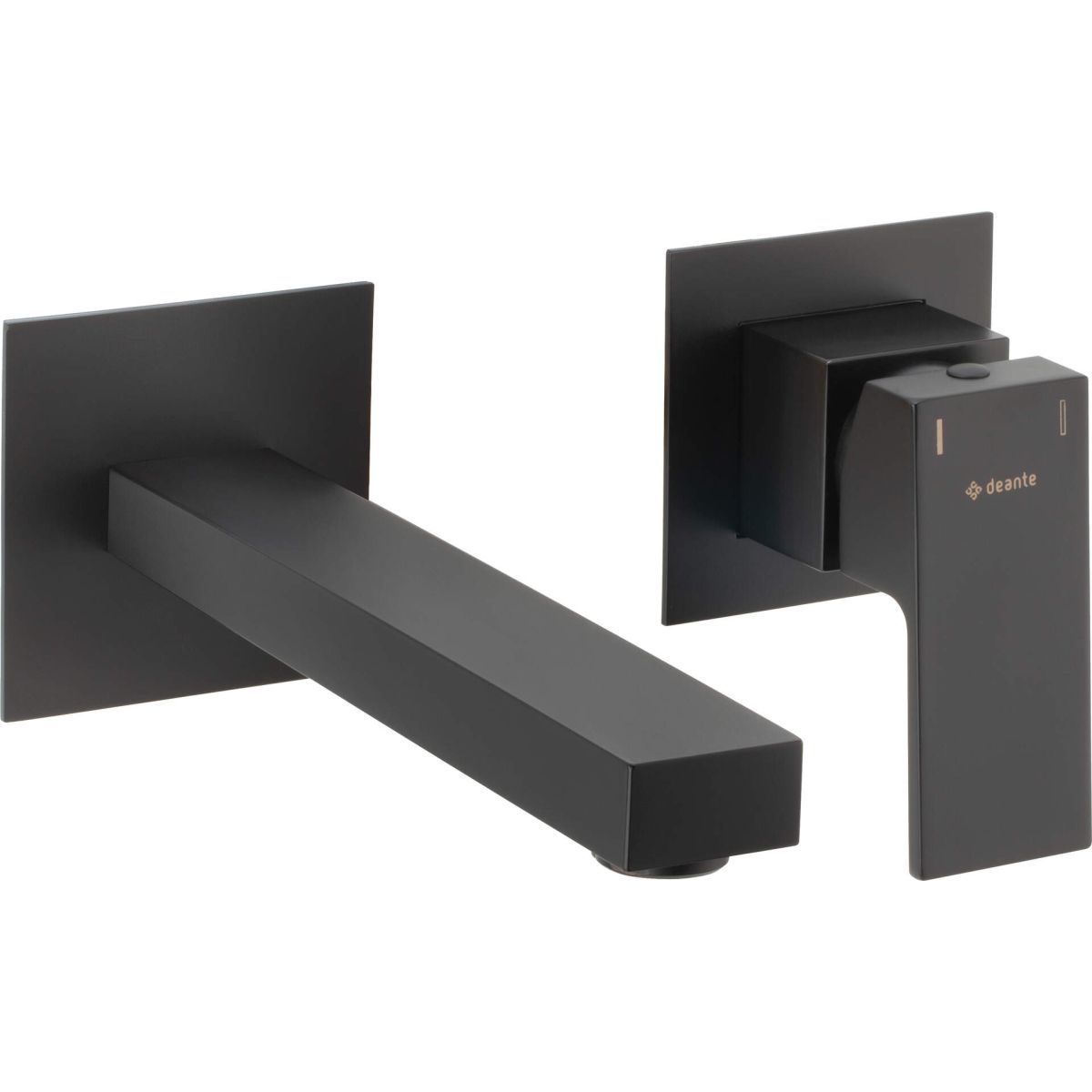 Deante Anemon 184 mm Built-in Basin Mixer Tap in Matt Black