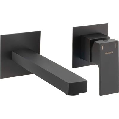 Deante Anemon 184 mm Built-in Basin Mixer Tap in Matt Black