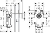 AXOR ShowerSolutions Corps d'encastrement pour ShowerModule