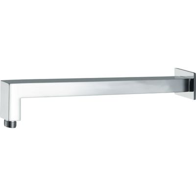 Bras de douche mural Deante Cascada 387 mm avec rosace carrée en chromé