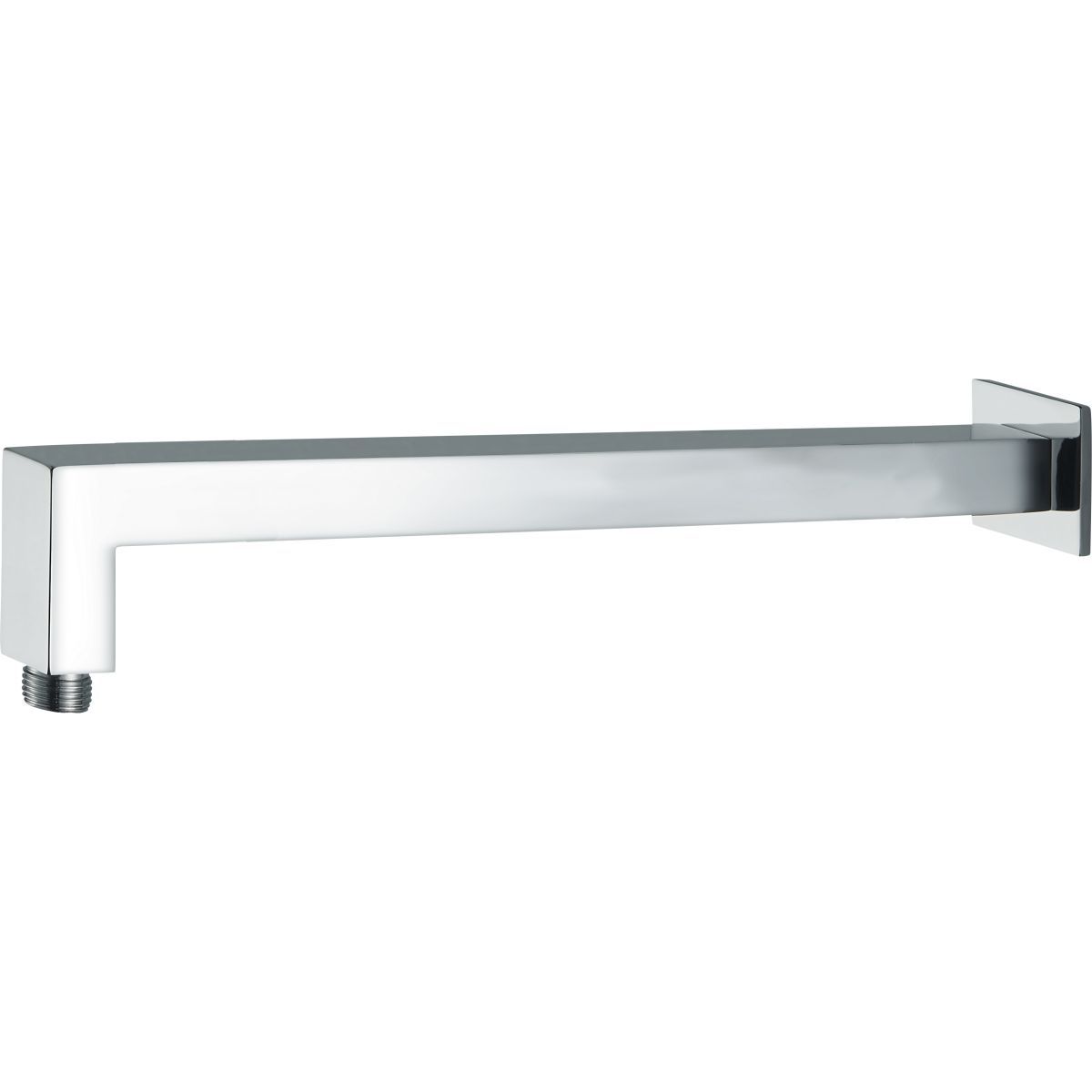 Bras de douche mural Deante Cascada 362 mm avec rosace carrée en chromé
