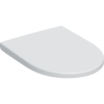 Abattant antibactérien WC Geberit iCon en blanc mat à abaissement automatique