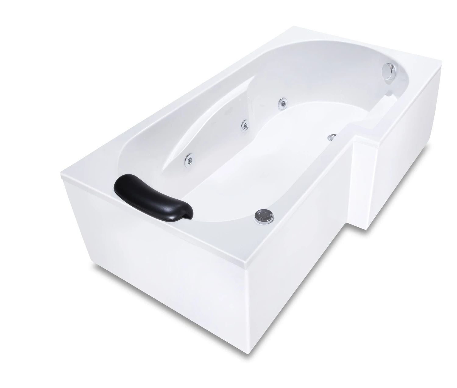 Twin Right Whirlpool Bathtub 160 x 85 cm