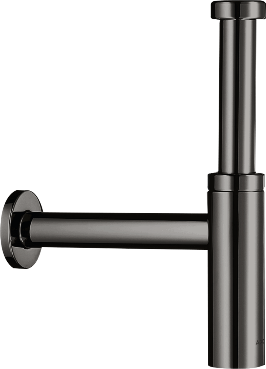 Siphon de lavabo Flowstar S Axor en noir chromé poli