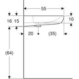 Lavabo Geberit Selnova Comfort 65 cm (adapté PMR)