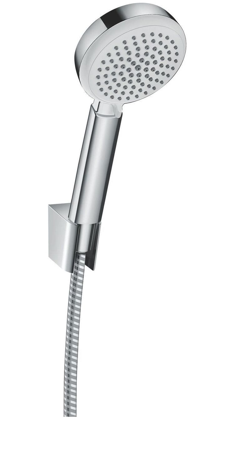 Support mural Hansgrohe avec douchette à main Crometta Vario et flexible Metaflex