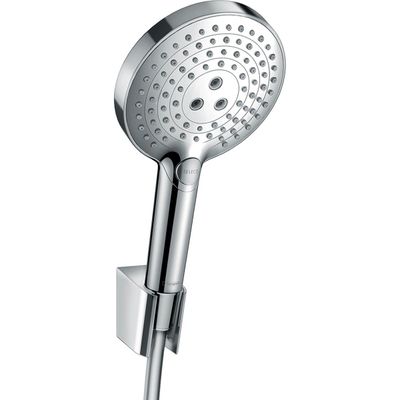 Support mural Hansgrohe avec douchette à main Raindance Select S 3 jets et flexible Isiflex