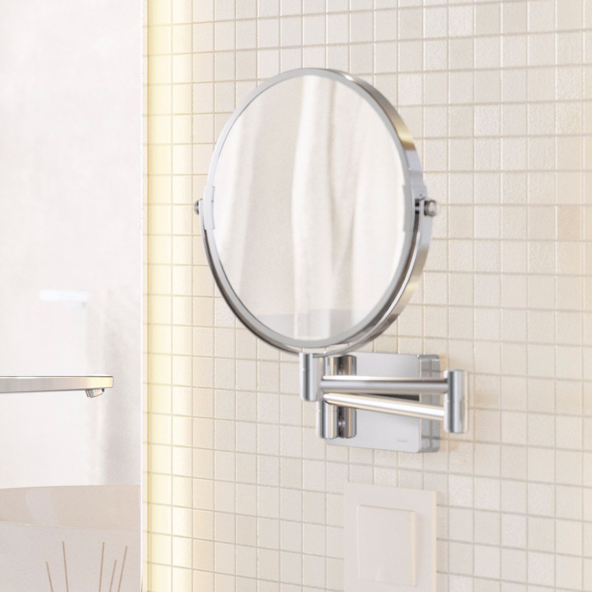 Shaving Mirror Hansgrohe AddStoris