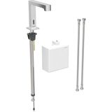 Mitigeur de lavabo Geberit Brenta, alimentation par pile, avec module fonctionnel apparent