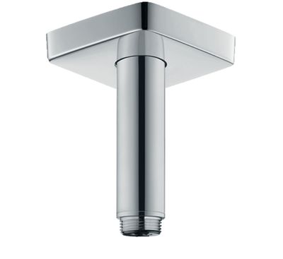 Bras de douche plafonné Hansgrohe 100 mm avec rosace carrée