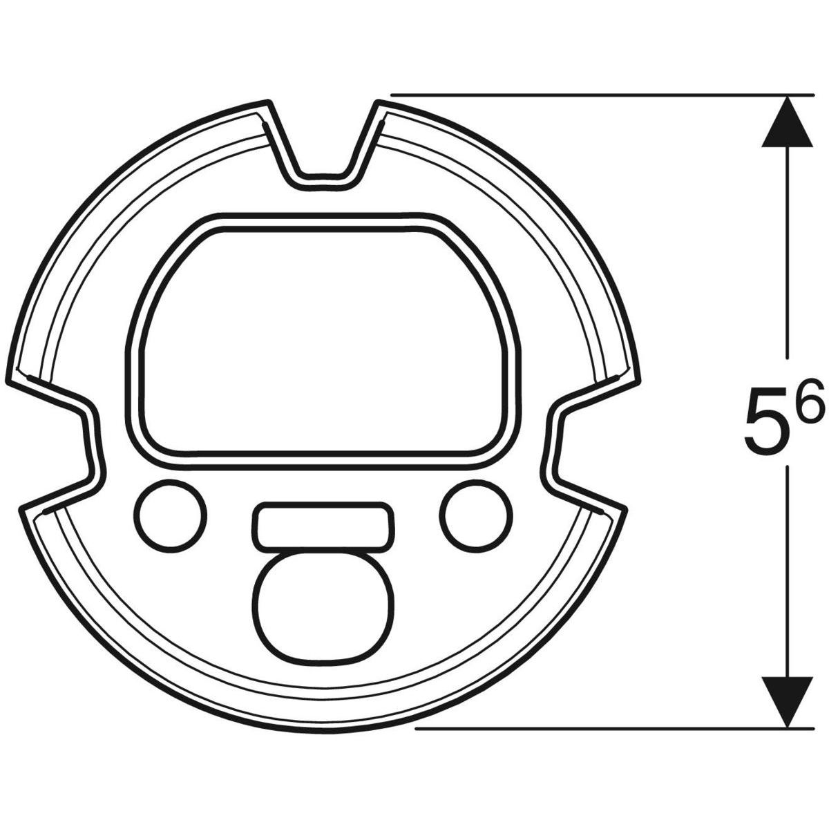 Geberit Sealing Kit for Piave and Brenta Washbasin Taps, Wall-Mounted, with Built-in Functional Module