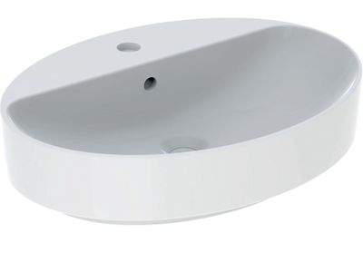 Vasque bol Geberit VariForm ovale 60 x 45 cm avec plage de robinetterie