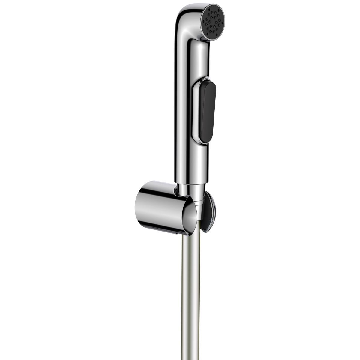 Douchette hygiénique pour WC Deante en chromé avec support et flexible de 120 cm