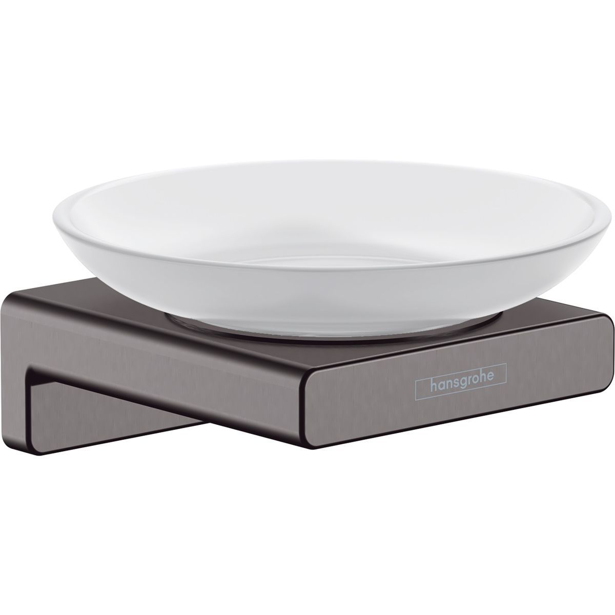 Porte-savon Hansgrohe AddStoris en noir chromé brossé