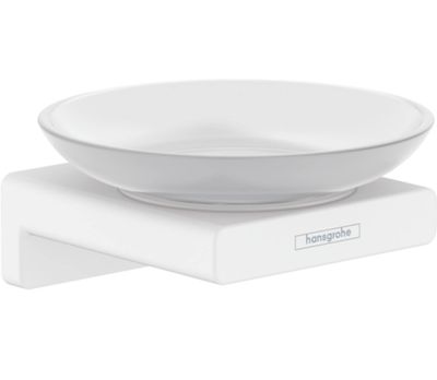 Porte-savon Hansgrohe AddStoris en blanc mat