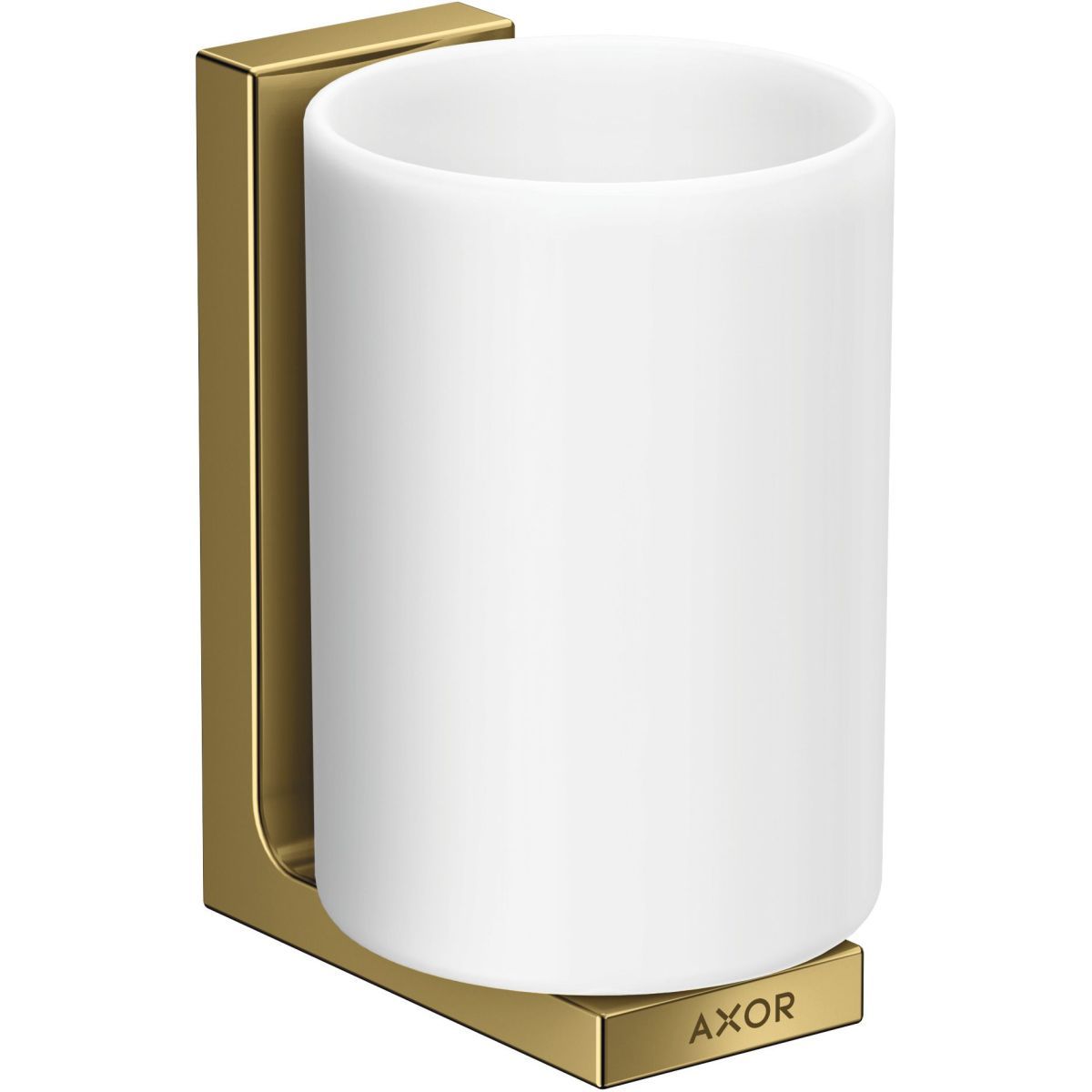 Porte-brosse à dents AXOR Universel Rectangulaire en doré poli