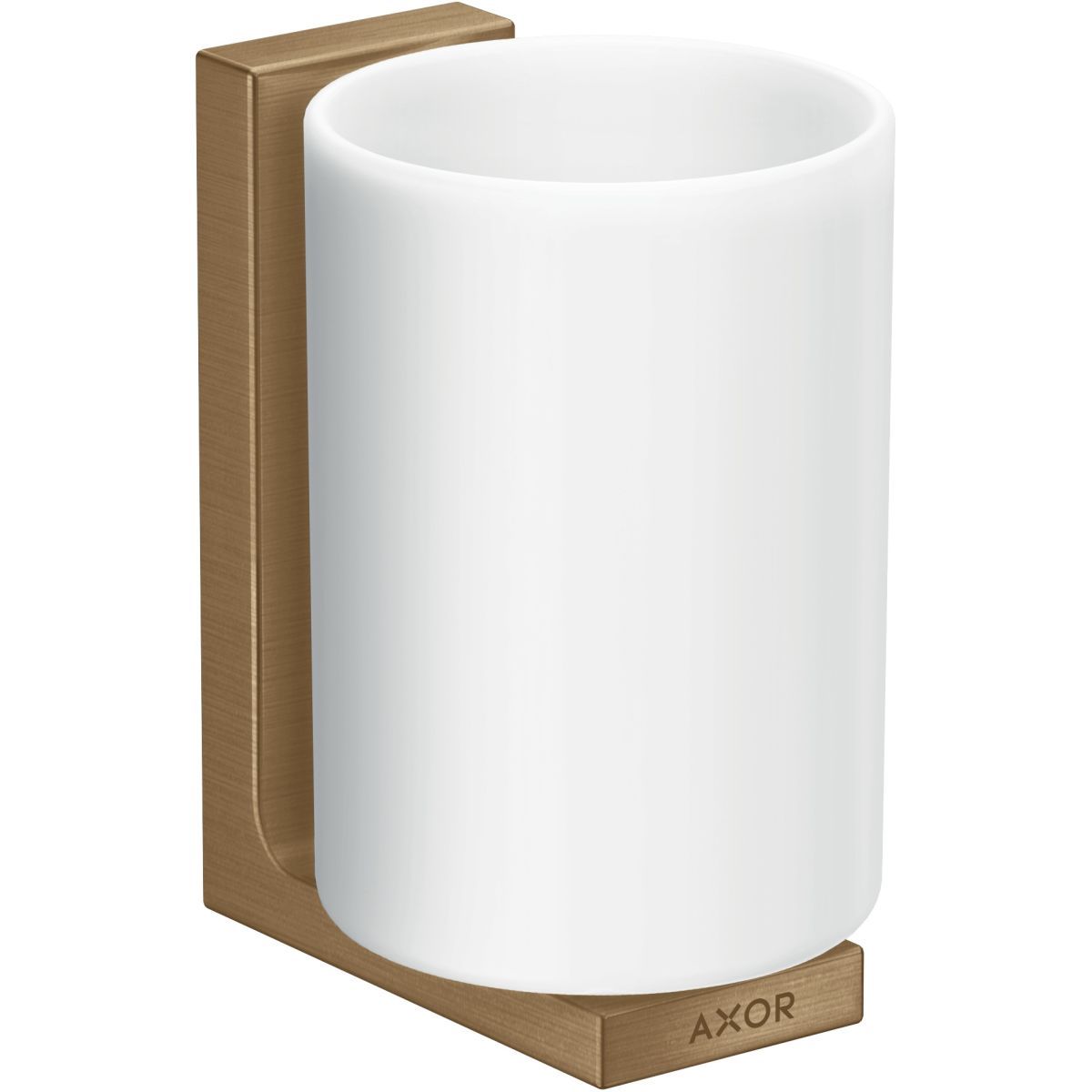Porte-brosse à dents AXOR Universel Rectangulaire en bronze brossé