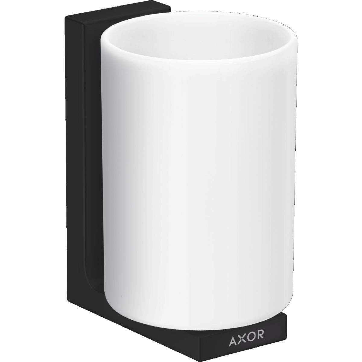 Porte-brosse à dents AXOR Universel Rectangulaire en noir mat