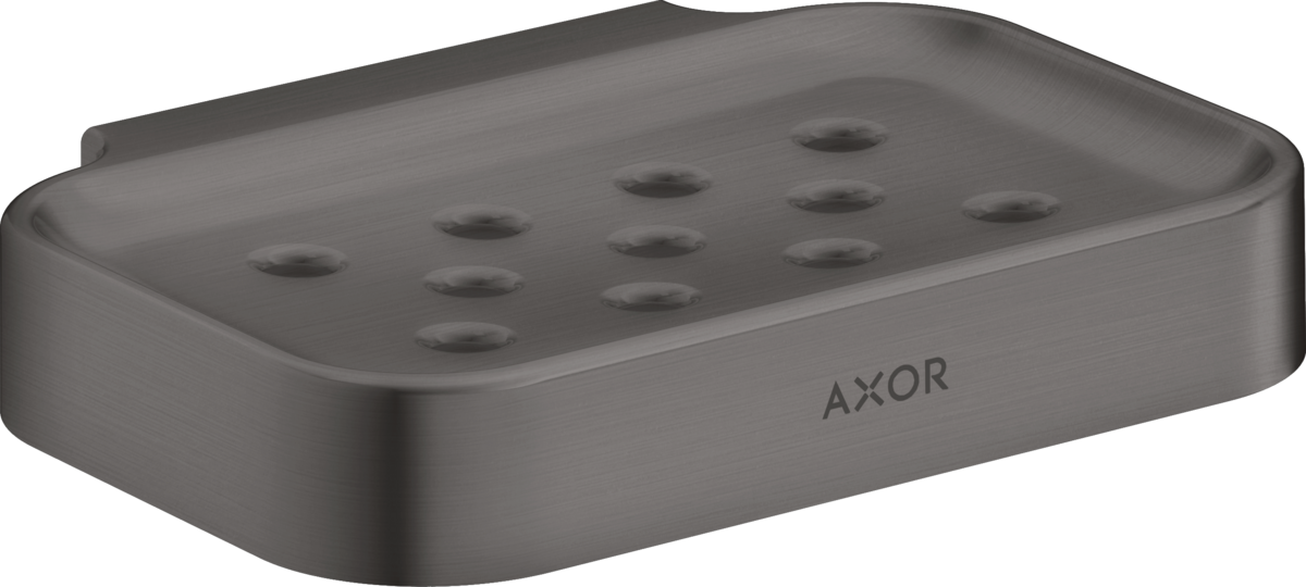 Porte savon Axor Universel Circulaire en noir chromé brossé